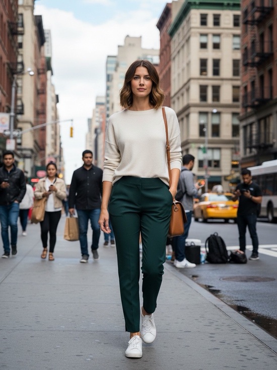 Athleta Pants - Athleta Dark Green Brooklyn Mid Rise Ankle Pant